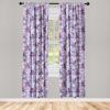 Ambesonne Flowers Curtains, Watercolor Floral Design with Neutral Colors Boho Leaves Autumn Vibes, Window Treatments 2 Panel Set for Living Room Bedroom, Pair of – 28″ x 63″, Deep Sky Blue Sand Brown(Violet and Raspberry)