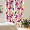 Ambesonne Flowers Curtains, Watercolor Floral Design with Neutral Colors Boho Leaves Autumn Vibes, Window Treatments 2 Panel Set for Living Room Bedroom, Pair of – 28″ x 63″, Deep Sky Blue Sand Brown(Magenta Mustard Off White)