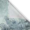 Ambesonne Jungle Boho Grommet Curtain, Dreamy Silhouettes of Flowers Vintage Drawn with Lines Neutral Art, Decorative 2-Panel Window Drapes for Bedroom Living Room, 50″ x 63″, Almond Green Sea Green(Almond Green Seafoam)
