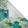 Ambesonne Jungle Boho Grommet Curtain, Dreamy Silhouettes of Flowers Vintage Drawn with Lines Neutral Art, Decorative 2-Panel Window Drapes for Bedroom Living Room, 50″ x 63″, Almond Green Sea Green(Sea Blue Almond Green)