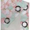 Ambesonne Jungle Boho Grommet Curtain, Dreamy Silhouettes of Flowers Vintage Drawn with Lines Neutral Art, Decorative 2-Panel Window Drapes for Bedroom Living Room, 50″ x 63″, Almond Green Sea Green(Salmon Rose and Mint Green)