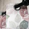 Ambesonne Jungle Boho Grommet Curtain, Dreamy Silhouettes of Flowers Vintage Drawn with Lines Neutral Art, Decorative 2-Panel Window Drapes for Bedroom Living Room, 50″ x 63″, Almond Green Sea Green(Blush and Sage Green)
