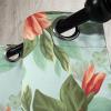 Ambesonne Jungle Boho Grommet Curtain, Dreamy Silhouettes of Flowers Vintage Drawn with Lines Neutral Art, Decorative 2-Panel Window Drapes for Bedroom Living Room, 50″ x 63″, Almond Green Sea Green(Vermilion Forest Green)