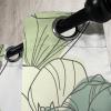 Ambesonne Jungle Boho Grommet Curtain, Dreamy Silhouettes of Flowers Vintage Drawn with Lines Neutral Art, Decorative 2-Panel Window Drapes for Bedroom Living Room, 50″ x 63″, Almond Green Sea Green(Jade Green Avocado Green)