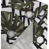 Ambesonne Jungle Boho Grommet Curtain, Dreamy Silhouettes of Flowers Vintage Drawn with Lines Neutral Art, Decorative 2-Panel Window Drapes for Bedroom Living Room, 50″ x 63″, Almond Green Sea Green(Peacock Green Dark Green)