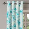 Ambesonne Jungle Boho Grommet Curtain, Dreamy Silhouettes of Flowers Vintage Drawn with Lines Neutral Art, Decorative 2-Panel Window Drapes for Bedroom Living Room, 50″ x 63″, Almond Green Sea Green(Dark Seafoam Almond Green)