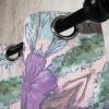 Ambesonne Jungle Boho Grommet Curtain, Dreamy Silhouettes of Flowers Vintage Drawn with Lines Neutral Art, Decorative 2-Panel Window Drapes for Bedroom Living Room, 50″ x 63″, Almond Green Sea Green(Violet Green Blue)
