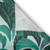 Ambesonne Jungle Boho Grommet Curtain, Dreamy Silhouettes of Flowers Vintage Drawn with Lines Neutral Art, Decorative 2-Panel Window Drapes for Bedroom Living Room, 50″ x 63″, Almond Green Sea Green(Emerald Teal Eggplant)