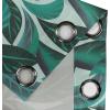 Ambesonne Jungle Boho Grommet Curtain, Dreamy Silhouettes of Flowers Vintage Drawn with Lines Neutral Art, Decorative 2-Panel Window Drapes for Bedroom Living Room, 50″ x 63″, Almond Green Sea Green(Emerald Teal Eggplant)
