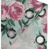 Ambesonne Jungle Boho Grommet Curtain, Dreamy Silhouettes of Flowers Vintage Drawn with Lines Neutral Art, Decorative 2-Panel Window Drapes for Bedroom Living Room, 50″ x 63″, Almond Green Sea Green(Almond Green Magenta Teal)
