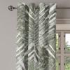 Ambesonne Jungle Boho Grommet Curtain, Dreamy Silhouettes of Flowers Vintage Drawn with Lines Neutral Art, Decorative 2-Panel Window Drapes for Bedroom Living Room, 50″ x 63″, Almond Green Sea Green(Taupe Sage Green)