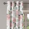 Ambesonne Jungle Boho Grommet Curtain, Dreamy Silhouettes of Flowers Vintage Drawn with Lines Neutral Art, Decorative 2-Panel Window Drapes for Bedroom Living Room, 50″ x 63″, Almond Green Sea Green(Blush and Sage Green)