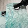 Ambesonne Jungle Boho Grommet Curtain, Dreamy Silhouettes of Flowers Vintage Drawn with Lines Neutral Art, Decorative 2-Panel Window Drapes for Bedroom Living Room, 50″ x 63″, Almond Green Sea Green(Almond Green)