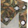 Ambesonne Jungle Boho Grommet Curtain, Dreamy Silhouettes of Flowers Vintage Drawn with Lines Neutral Art, Decorative 2-Panel Window Drapes for Bedroom Living Room, 50″ x 63″, Almond Green Sea Green(Apple Green Pale Coffee)