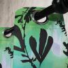 Ambesonne Jungle Boho Grommet Curtain, Dreamy Silhouettes of Flowers Vintage Drawn with Lines Neutral Art, Decorative 2-Panel Window Drapes for Bedroom Living Room, 50″ x 63″, Almond Green Sea Green(Charcoal Grey Lime Green)