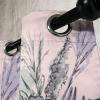 Ambesonne Jungle Boho Grommet Curtain, Dreamy Silhouettes of Flowers Vintage Drawn with Lines Neutral Art, Decorative 2-Panel Window Drapes for Bedroom Living Room, 50″ x 63″, Almond Green Sea Green(Rose Lilac and Pale Teal)