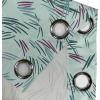 Ambesonne Jungle Boho Grommet Curtain, Dreamy Silhouettes of Flowers Vintage Drawn with Lines Neutral Art, Decorative 2-Panel Window Drapes for Bedroom Living Room, 50″ x 63″, Almond Green Sea Green(Mint Green and Cadet Blue)