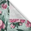 Ambesonne Jungle Boho Grommet Curtain, Dreamy Silhouettes of Flowers Vintage Drawn with Lines Neutral Art, Decorative 2-Panel Window Drapes for Bedroom Living Room, 50″ x 63″, Almond Green Sea Green(Almond Green Magenta Teal)