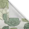 Ambesonne Jungle Boho Grommet Curtain, Dreamy Silhouettes of Flowers Vintage Drawn with Lines Neutral Art, Decorative 2-Panel Window Drapes for Bedroom Living Room, 50″ x 63″, Almond Green Sea Green(Jade Green Avocado Green)