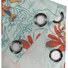 Ambesonne Jungle Boho Grommet Curtain, Dreamy Silhouettes of Flowers Vintage Drawn with Lines Neutral Art, Decorative 2-Panel Window Drapes for Bedroom Living Room, 50″ x 63″, Almond Green Sea Green(Marigold Vermilion Teal)