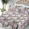 Ambesonne Meadow Vibes Sheet Set, Line Art Neutral Colors Boho Pampas Design on Geometric Back Print, Fitted and Flat Sheet with Pillowcase Bedding Accent 3 Piece Set, Twin, Pale Salmon Off White(Peacock Green Off White)