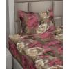 Ambesonne Meadow Vibes Sheet Set, Line Art Neutral Colors Boho Pampas Design on Geometric Back Print, Fitted and Flat Sheet with Pillowcase Bedding Accent 3 Piece Set, Twin, Pale Salmon Off White(Hot Pink Champagne)