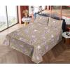 Ambesonne Meadow Vibes Sheet Set, Line Art Neutral Colors Boho Pampas Design on Geometric Back Print, Fitted and Flat Sheet with Pillowcase Bedding Accent 3 Piece Set, Twin, Pale Salmon Off White(Lavender Warm Taupe)