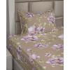 Ambesonne Meadow Vibes Sheet Set, Line Art Neutral Colors Boho Pampas Design on Geometric Back Print, Fitted and Flat Sheet with Pillowcase Bedding Accent 3 Piece Set, Twin, Pale Salmon Off White(Lavender Warm Taupe)