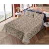 Ambesonne Meadow Vibes Sheet Set, Line Art Neutral Colors Boho Pampas Design on Geometric Back Print, Fitted and Flat Sheet with Pillowcase Bedding Accent 3 Piece Set, Twin, Pale Salmon Off White(Cocoa Dark Taupe and White)