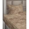 Ambesonne Meadow Vibes Sheet Set, Line Art Neutral Colors Boho Pampas Design on Geometric Back Print, Fitted and Flat Sheet with Pillowcase Bedding Accent 3 Piece Set, Twin, Pale Salmon Off White(Warm Taupe Pastel Brown)