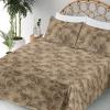 Ambesonne Meadow Vibes Sheet Set, Line Art Neutral Colors Boho Pampas Design on Geometric Back Print, Fitted and Flat Sheet with Pillowcase Bedding Accent 3 Piece Set, Twin, Pale Salmon Off White(Slate Brown Dark Coral)