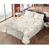 Ambesonne Meadow Vibes Sheet Set, Line Art Neutral Colors Boho Pampas Design on Geometric Back Print, Fitted and Flat Sheet with Pillowcase Bedding Accent 3 Piece Set, Twin, Pale Salmon Off White(Pale Ruby Avocado Green)