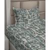 Ambesonne Meadow Vibes Sheet Set, Line Art Neutral Colors Boho Pampas Design on Geometric Back Print, Fitted and Flat Sheet with Pillowcase Bedding Accent 3 Piece Set, Twin, Pale Salmon Off White(Cadet Blue and Taupe Grey)