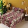 Ambesonne Meadow Vibes Sheet Set, Line Art Neutral Colors Boho Pampas Design on Geometric Back Print, Fitted and Flat Sheet with Pillowcase Bedding Accent 3 Piece Set, Twin, Pale Salmon Off White(Hot Pink Champagne)