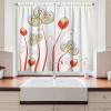 Ambesonne Retro Kitchen Curtains, Classical Plaid Pattern Scottish Striped Tartan Traditional Graphic Illustration, Window Drapes 2 Panel Set for Kitchen Cafe Decor, 55″ X 39″, Vermilion Black(Sky Blue)