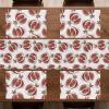 Ambesonne Tartan Table Runner, A Traditional Plaid with Diagonal Lines Rhombuses Scottish Retro Themed Drawing Art, Decoration for Dining Room and Kitchen Home and House Decor, 16″ X 72″, Coral Black(Red Umber Rose)