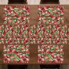 Ambesonne Tartan Table Runner, A Traditional Plaid with Diagonal Lines Rhombuses Scottish Retro Themed Drawing Art, Decoration for Dining Room and Kitchen Home and House Decor, 16″ X 72″, Coral Black(White Green and Red)