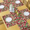 Ambesonne Tartan Table Runner, A Traditional Plaid with Diagonal Lines Rhombuses Scottish Retro Themed Drawing Art, Decoration for Dining Room and Kitchen Home and House Decor, 16″ X 72″, Coral Black(White Green and Red)