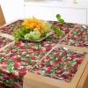 Ambesonne Tartan Table Runner, A Traditional Plaid with Diagonal Lines Rhombuses Scottish Retro Themed Drawing Art, Decoration for Dining Room and Kitchen Home and House Decor, 16″ X 72″, Coral Black(White Green and Red)