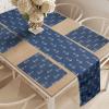 Ambesonne Tartan Table Runner, A Traditional Plaid with Diagonal Lines Rhombuses Scottish Retro Themed Drawing Art, Decoration for Dining Room and Kitchen Home and House Decor, 16″ X 72″, Coral Black(White Blue)
