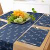 Ambesonne Tartan Table Runner, A Traditional Plaid with Diagonal Lines Rhombuses Scottish Retro Themed Drawing Art, Decoration for Dining Room and Kitchen Home and House Decor, 16″ X 72″, Coral Black(White Blue)