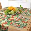 Ambesonne Tartan Table Runner, A Traditional Plaid with Diagonal Lines Rhombuses Scottish Retro Themed Drawing Art, Decoration for Dining Room and Kitchen Home and House Decor, 16″ X 72″, Coral Black(Red Pale Yellow Green)