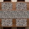 Ambesonne Tartan Table Runner, A Traditional Plaid with Diagonal Lines Rhombuses Scottish Retro Themed Drawing Art, Decoration for Dining Room and Kitchen Home and House Decor, 16″ X 72″, Coral Black(Tan Black)