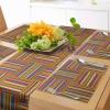 Ambesonne Tartan Table Runner, A Traditional Plaid with Diagonal Lines Rhombuses Scottish Retro Themed Drawing Art, Decoration for Dining Room and Kitchen Home and House Decor, 16″ X 72″, Coral Black(Yellow Multicolor)