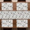 Ambesonne Tartan Table Runner, A Traditional Plaid with Diagonal Lines Rhombuses Scottish Retro Themed Drawing Art, Decoration for Dining Room and Kitchen Home and House Decor, 16″ X 72″, Coral Black(Taupe White)