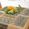 Ambesonne Tartan Table Runner, A Traditional Plaid with Diagonal Lines Rhombuses Scottish Retro Themed Drawing Art, Decoration for Dining Room and Kitchen Home and House Decor, 16″ X 72″, Coral Black(Green Pale Orange)