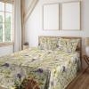 Cream Mustard Blue Violet