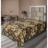 Ambesonne Floral Scene Flat Sheet, Garden Feelings Flowers Boho Silhouettes with Neutral Colors Art, Soft Comfortable Top Sheet Decorative Bedding 1 Piece, Queen Size, Salmon White Dark Cocoa(Pale Yellow Ecru)