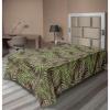 Ambesonne Floral Scene Flat Sheet, Garden Feelings Flowers Boho Silhouettes with Neutral Colors Art, Soft Comfortable Top Sheet Decorative Bedding 1 Piece, Queen Size, Salmon White Dark Cocoa(Reseda Green and Caramel)