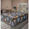 Ambesonne Floral Scene Flat Sheet, Garden Feelings Flowers Boho Silhouettes with Neutral Colors Art, Soft Comfortable Top Sheet Decorative Bedding 1 Piece, Queen Size, Salmon White Dark Cocoa(Lavender Blue Peach)